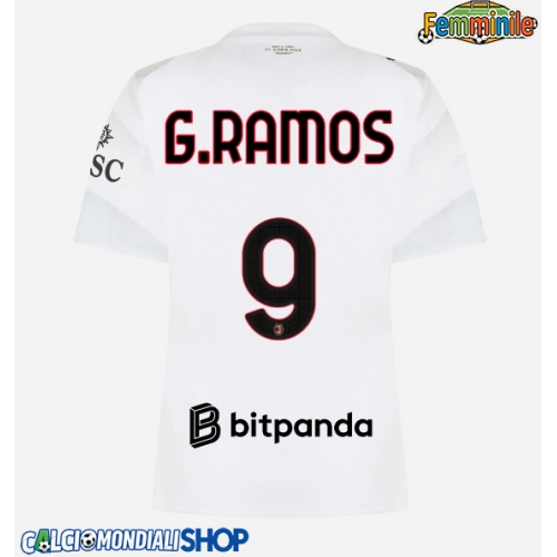 Maglie da calcio AC Milan Goncalo Ramos #9 Seconda Maglia Femminile 2026-27 Manica Corta